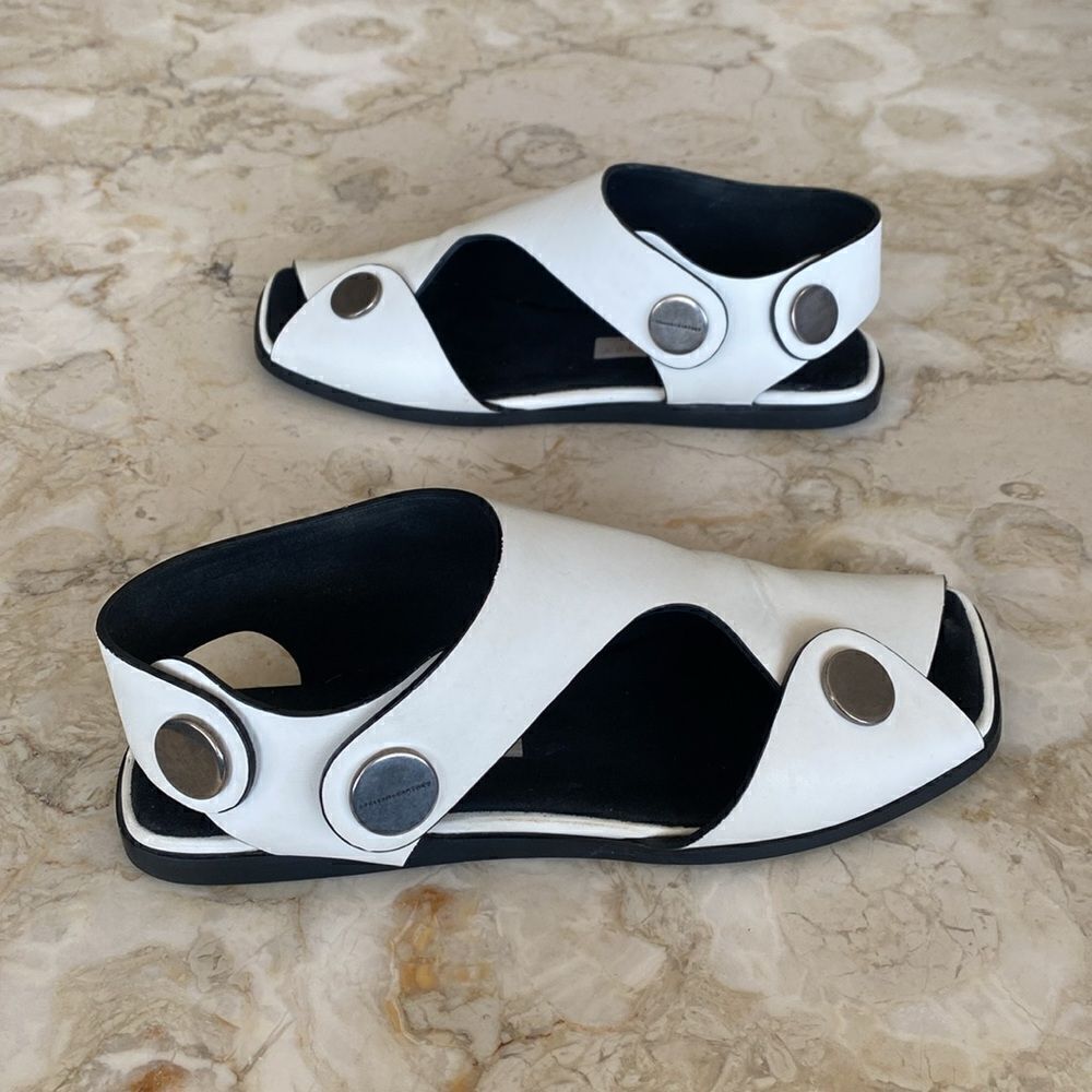 Stella McCartney Leather Sandals Made in Italy - Picture 6 of 15